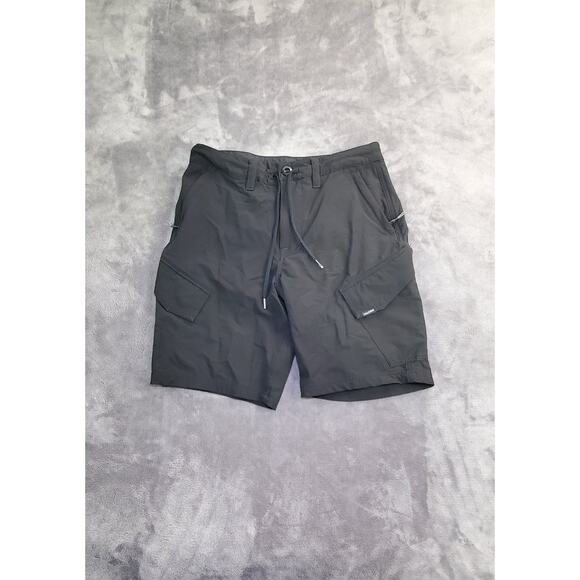 Volcom Men's Sz 28 Surf & Turf 4 Way Stretch Chino Shorts Black C4-19 - Picture 1 of 10